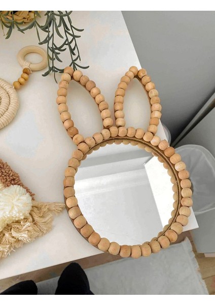 Tavşan Ayna Bebek Odası Aynası Dekoratif Ayna Boncuk Ayna Ahşap Ayna Mdf Dekoratif Ayna fiyatları