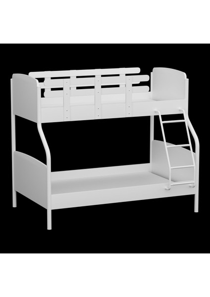 Teddy Beyaz Çocuk Genç Odası Ranza Karyola 120x200 cm - 90x200 cm fiyatları