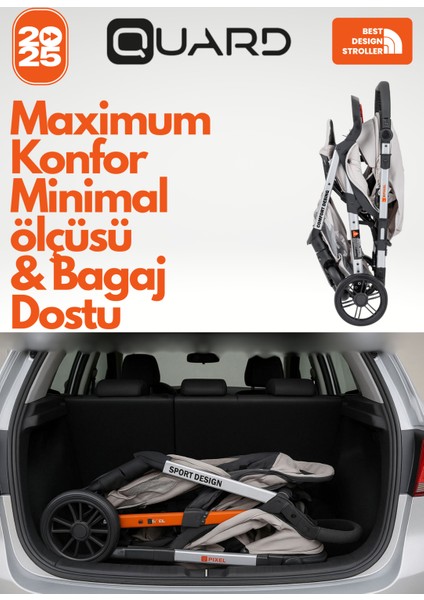 Pixel Comfort Yeni Nesil Çift Yönlü Bebek Arabası Siyah