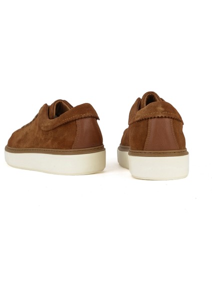 , Erkek Hakiki Deri Sneaker 1531026ZH182 Tütün modelleri