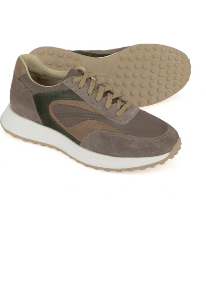 , Erkek Hakiki Deri Sneaker 1531026Z313 Taupe fırsatları