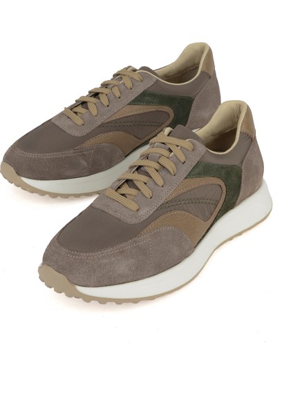 , Erkek Hakiki Deri Sneaker 1531026Z313 Taupe indirimleri