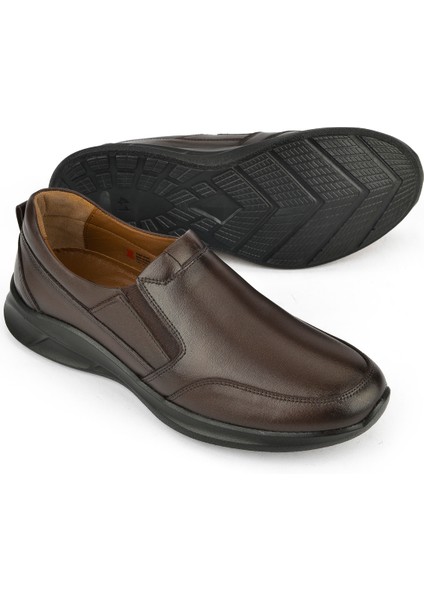 , Erkek Hakiki Deri Konfor Ayakkabı 1531055Z1060 Kahve fırsatları