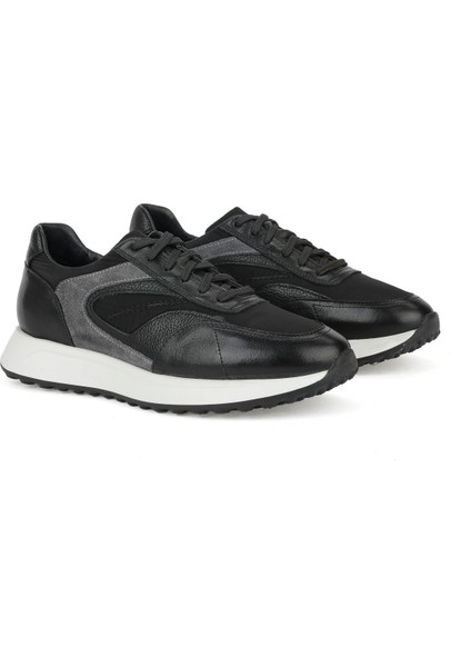 , Erkek Hakiki Deri Sneaker 1531026Z313 Siyah fiyatları
