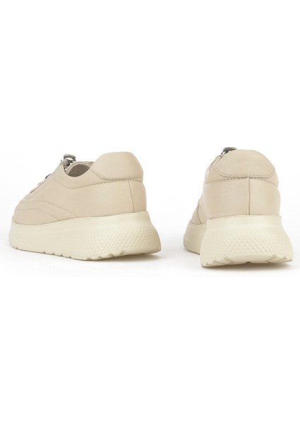 , Kadın Hakiki Deri Sneaker 1531050Z2650F100K Bej modelleri