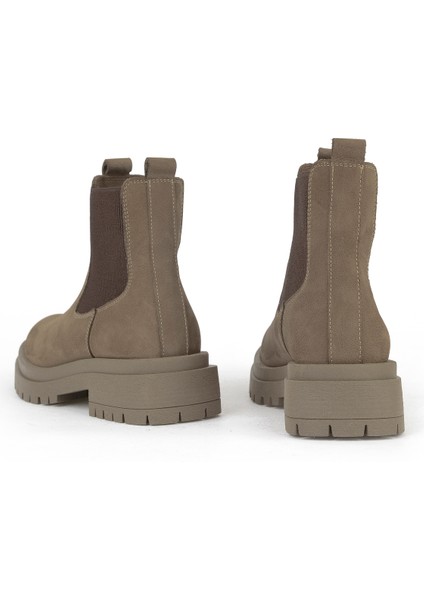 , Kadın Hakiki Deri Bot 153359Z3102 Vizon modelleri