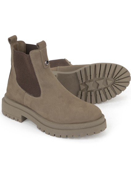 , Kadın Hakiki Deri Bot 153359Z3102 Vizon fırsatları