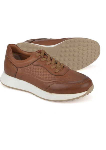 , Erkek Hakiki Deri Sneaker 1531026Z290 Taba fırsatları
