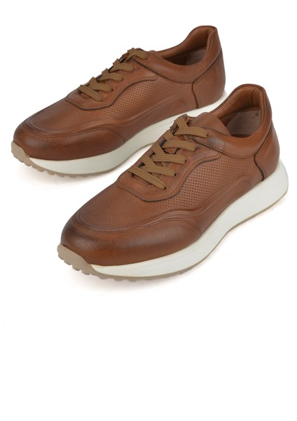 , Erkek Hakiki Deri Sneaker 1531026Z290 Taba indirimleri