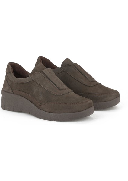 , Kadın Hakiki Deri Konfor Ayakkabı 153359Z2202 Kahve fiyatları