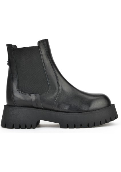 , Kadın Hakiki Deri Bot 15319Z66453 Siyah fırsatları