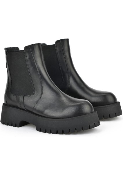 , Kadın Hakiki Deri Bot 15319Z66453 Siyah indirimleri