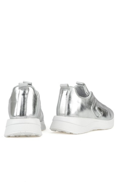 , Kadın Hakiki Deri Sneaker 1531050Z26802480PK Gümüş modelleri