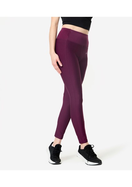 Domyos Kadın Cepli Spor Taytı - Koyu Mor