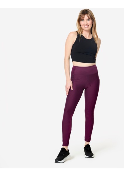 Domyos Kadın Cepli Spor Taytı - Koyu Mor fiyatları