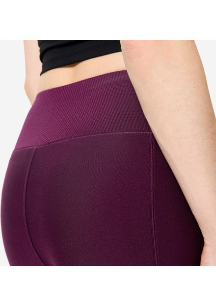 Domyos Kadın Cepli Spor Taytı - Koyu Mor fırsatları