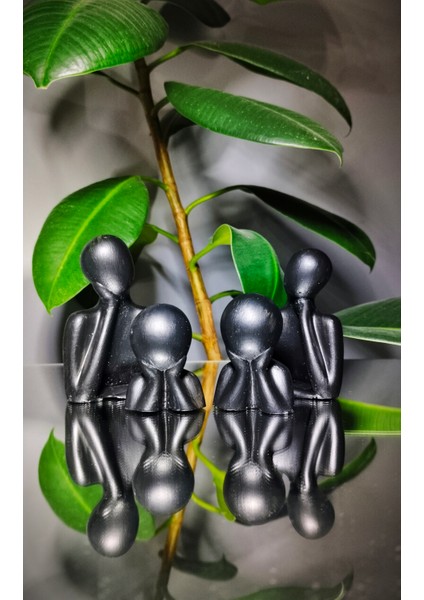 Dekoratif Aile Figürlü Biblo Seti - 4 Parça modelleri