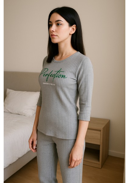 Kadın Yarım Kol Ispanyol Paça Pijama Takımı fiyatları