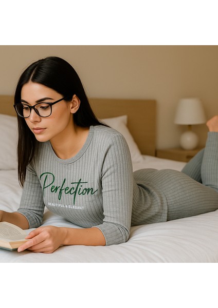 Kadın Yarım Kol Ispanyol Paça Pijama Takımı fırsatları