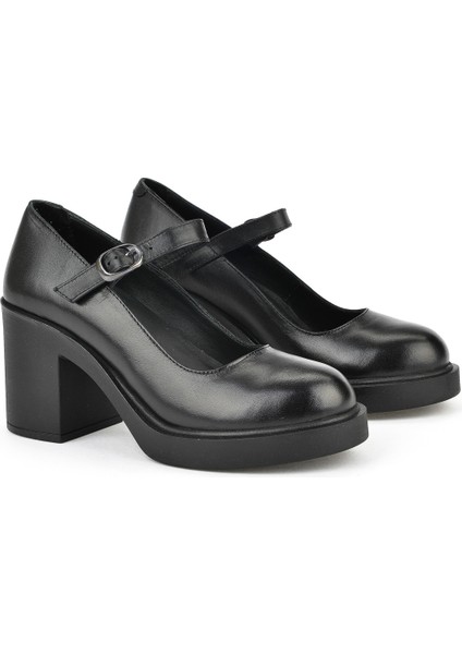 , Kadın Hakiki Deri Ayakkabı 1531050Z25101802Y Siyah indirimleri