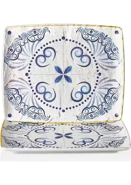 41012.CW.ATH - Polaris Athena 6'lı Dikdörtgen Tabak Seti 26,5X32,5 Cm, Thermoset Melamin fiyatları