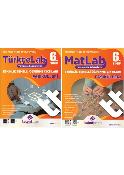6. Sınıf Lab Etkinlik Temelli Öğrenme Çıktıları Fasikülleri Türkçe Matematik Seti