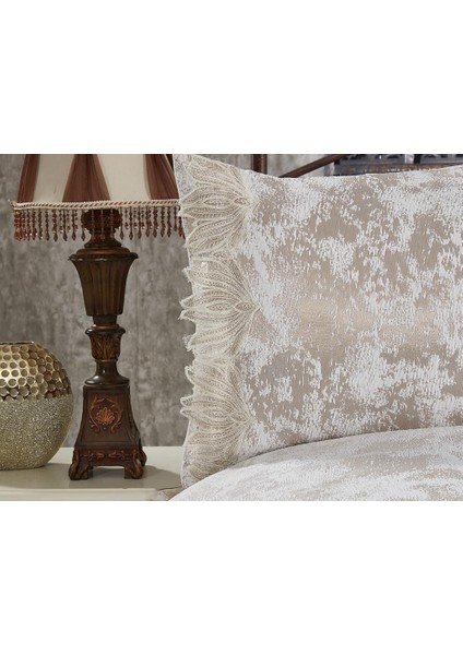 Albina Çift Kişilik Yatak Örtüsü Cappucino fırsatları