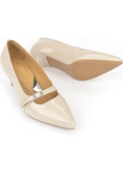 , Kadın Hakiki Deri Ayakkabı 1531050Z26105007K Bej fırsatları