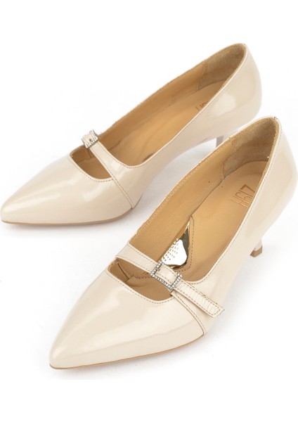 , Kadın Hakiki Deri Ayakkabı 1531050Z26105007K Bej indirimleri