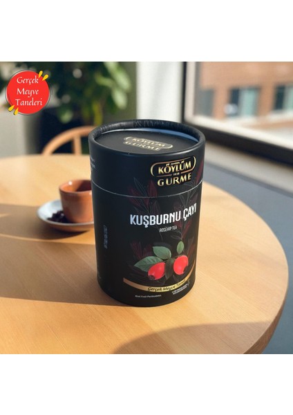 Amasya Kuşburnu Çayı 250 gr – Bitki Çayı, Gerçek Meyve Taneli Silindir Kutu fiyatları