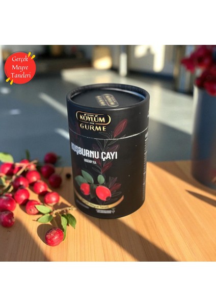 Amasya Kuşburnu Çayı 250 gr – Bitki Çayı, Gerçek Meyve Taneli Silindir Kutu modelleri