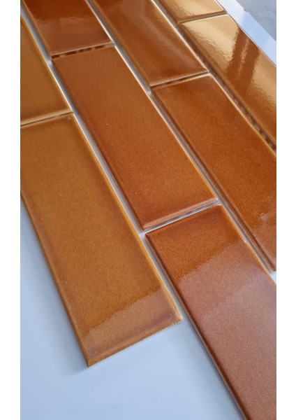 7x21 Cm Düz Karamel Çini Seramik modelleri