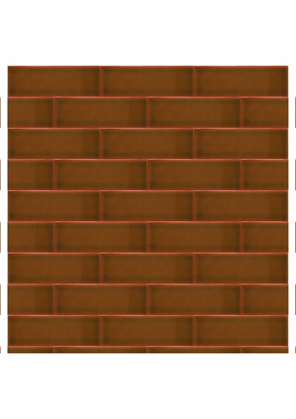 7x21 Cm Düz Karamel Çini Seramik