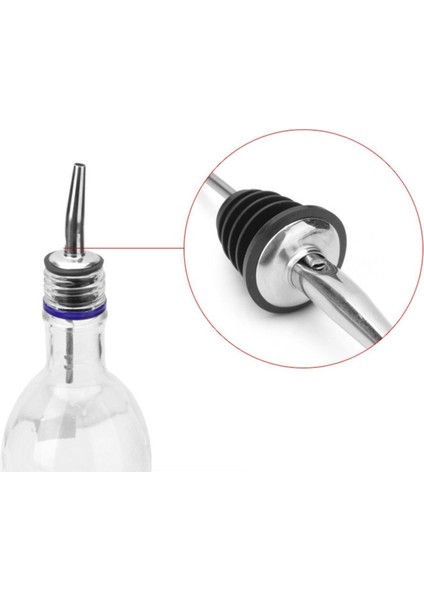 4 Adet Çelik Şişe Ucu Servis Aparatı, Yağdanlık Tapa, Otel ve Restoran Için indirimleri