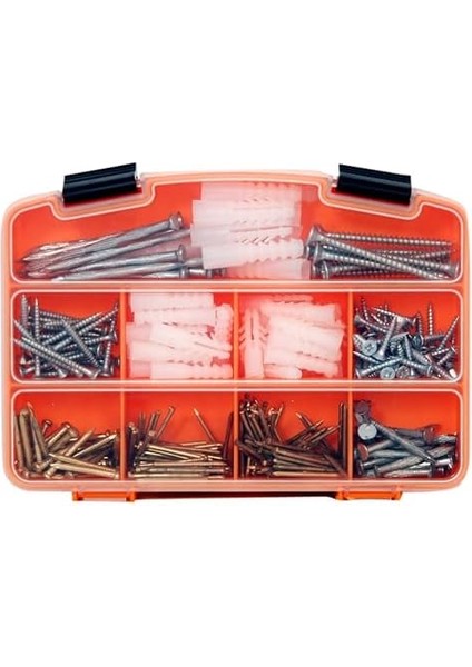All Essential Fasteners 335 Parça Vida, Çivi ve Dübel Seti - 90 Adet 3 Çeşit Sunta Vidası, 220 Adet 4çeşit Beton Çivisi, 30 Adet 3 Çeşit Dübel fiyatları