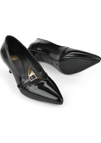 , Kadın Hakiki Deri Ayakkabı 1531050Z26105007K Siyah