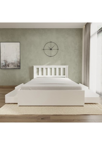 Stark Beyaz 4 Çekmece Kolay Kurulum