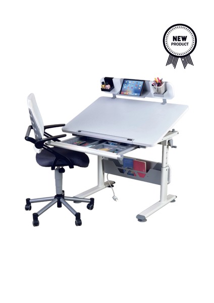 Mini Advanced Çalışma Masası ve Sandalye Takımı, Yükseklik Ayarlı Çalışma Masası, Kız-Erkek Çocuk Beyaz Ders Çalışma Masası modelleri