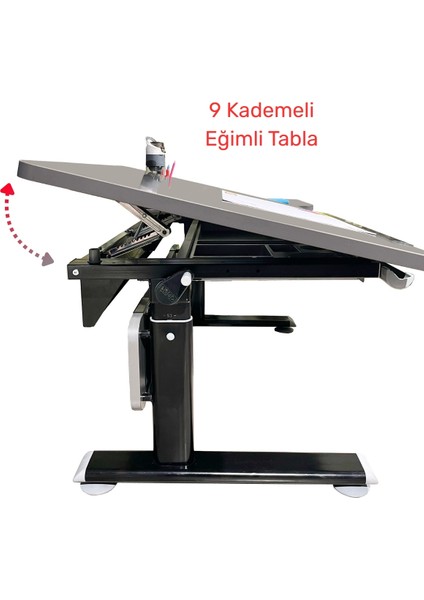 Mini Simple Çalışma Masası, Yükseklik Ayarlı Çalışma Masası, Kız-Erkek Çocuk Ders Çalışma Masası