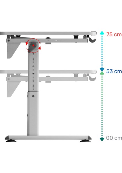 Mini Simple Çalışma Masası, Yükseklik Ayarlı Çalışma Masası, Kız-Erkek Çocuk Beyaz Ders Çalışma Masası indirimleri