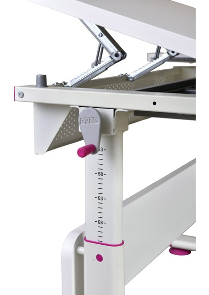 Mini Simple Çalışma Masası, Yükseklik Ayarlı Çalışma Masası, Kız-Erkek Çocuk Beyaz Ders Çalışma Masası