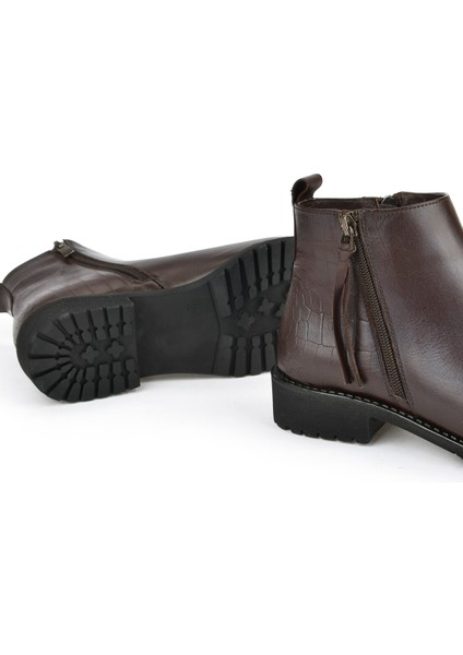 , Kadın Hakiki Deri Bot 15319Z6103 Kahve fırsatları