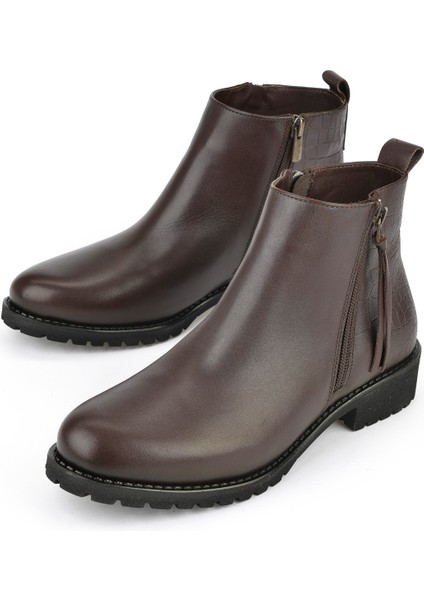 , Kadın Hakiki Deri Bot 15319Z6103 Kahve indirimleri