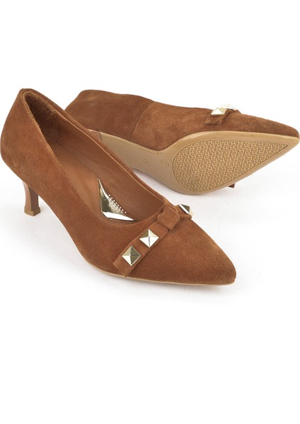 , Kadın Hakiki Deri Ayakkabı 1531050Z26105005K Taba fırsatları