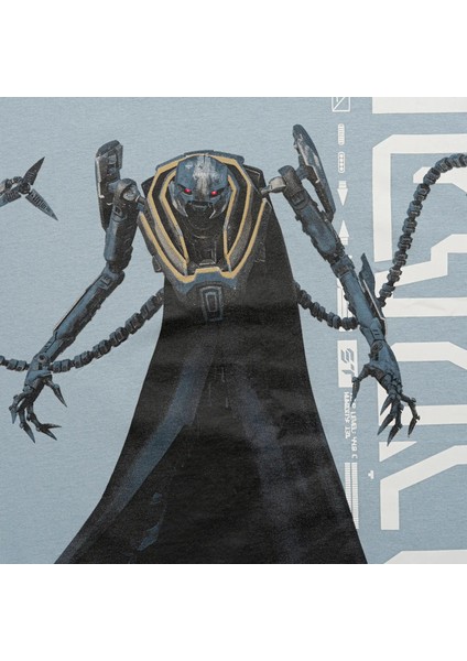 Star Trek Grievous Baskılı Bisiklet Yaka Mavi Erkek Tişört modelleri