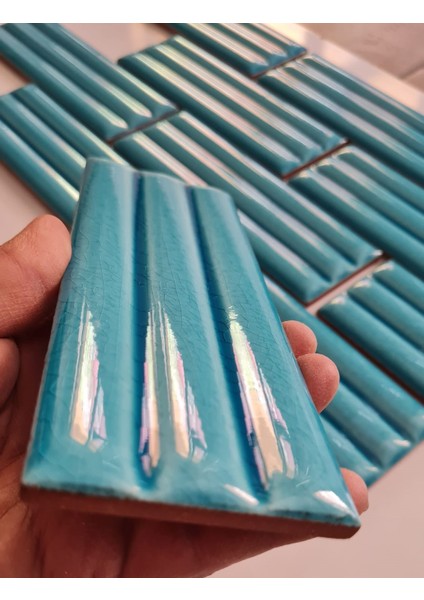 7x21 Cm Bambu Turkuaz Çini Seramik fırsatları