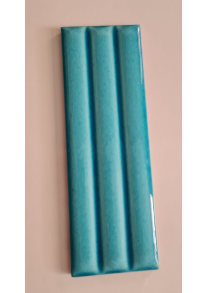 7x21 Cm Bambu Turkuaz Çini Seramik