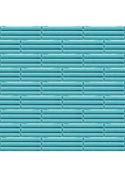 7x21 Cm Bambu Turkuaz Çini Seramik