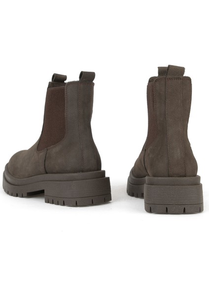 , Kadın Hakiki Deri Bot 153359Z3102 Kahve