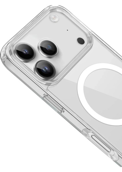 Gevrektechs iPhone 17 Pro Max Ile Uyumlu Magsafe Şeffaf Darbe Dayanıklı Telefon Kılıfı fiyatları